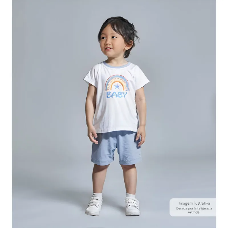 Conjunto Pijama Curto - 2664 De 1 a 6 anos Azul - 6