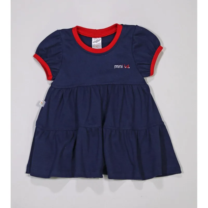 Vestido Suedine Liso - 5676 Marinho - 1