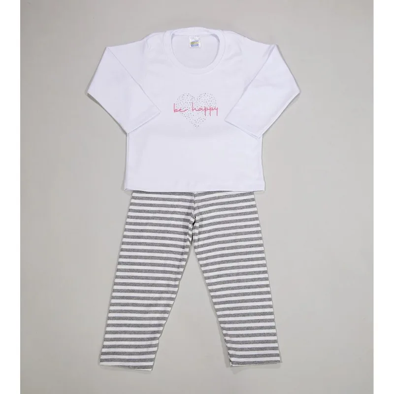 Conjunto Pijama Be Happy Branco - 12