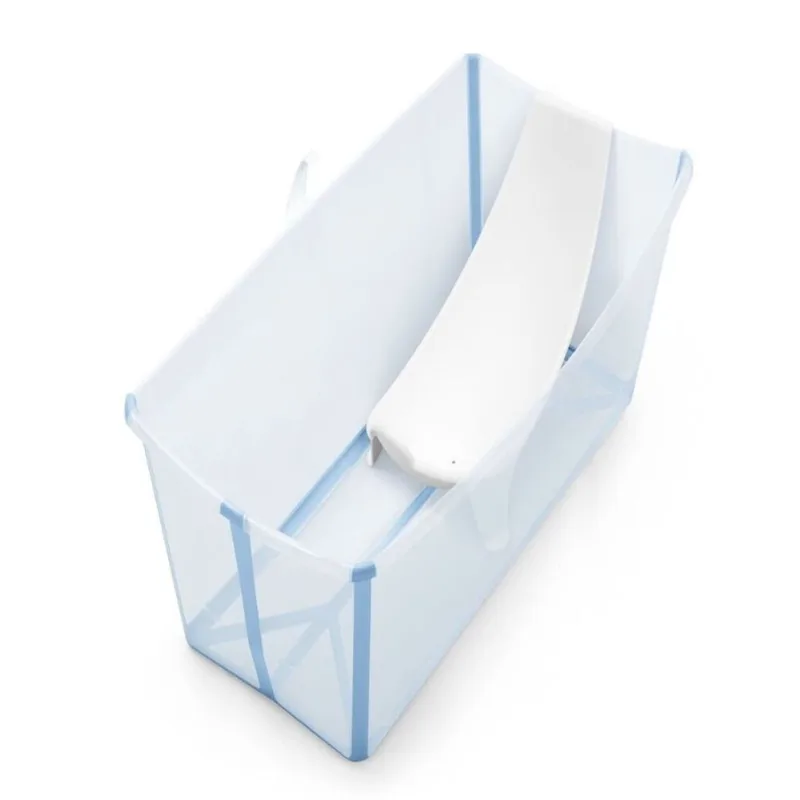 Banheira Flexível Com Apoio Recém Nascido Azul Stokke W531513