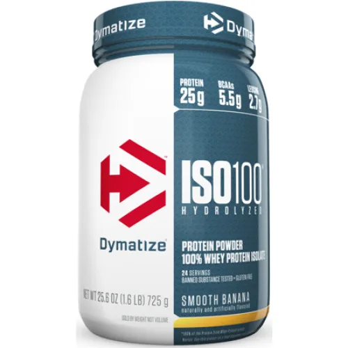 Dymatize Nutrition Iso 100 Banana 1.6 Lbs - DYMATIZE - Mercearia