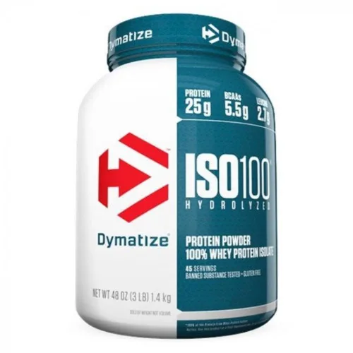 Iso 100 Hydrolyzed Smoothie Banana 3 Lbs Dymatize Nutrition - DYMATIZE - Mercearia