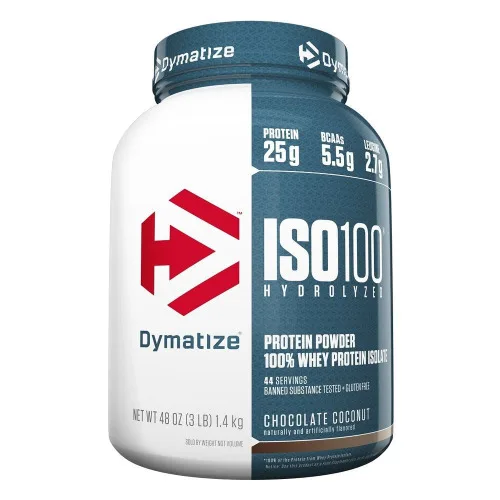 Iso 100 Chocolate Coconut 3lbs 1.4kg Dymatize Nutrition - DYMATIZE - Mercearia