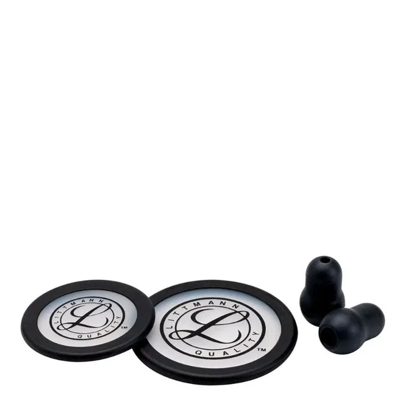 Kit Acessórios Classic Iii Littmann Com Diafragma Adulto E Pediatrico E Olivas Preto 40016 3m