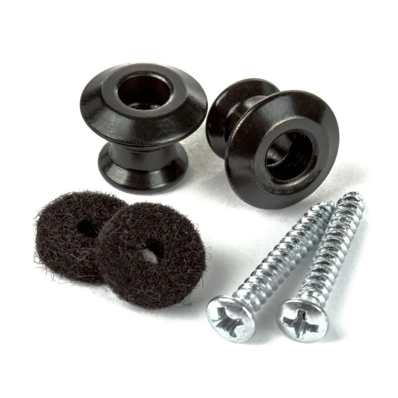 Pino de Correia Roldana Dual Design Preto 2PSLS033BK Strap Lock Dunlop Dual Design Preto 2PSLS033BK