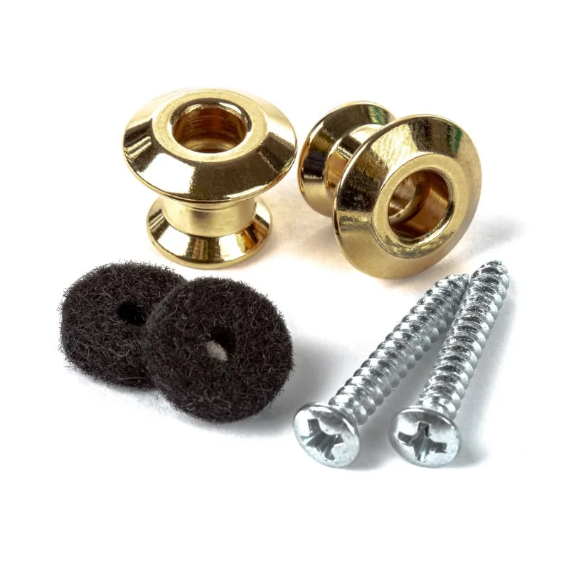 Pino de Correia Roldana Dual Design Ouro 2PSLS034G Strap Lock Dunlop Dual Design Ouro 2PSLS034G