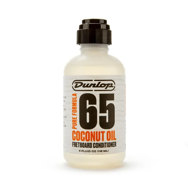 Óleo de Côco Dunlop Fórmula 65 Pure Condicionador para Escalas de Guitarra, Baixo e Violão