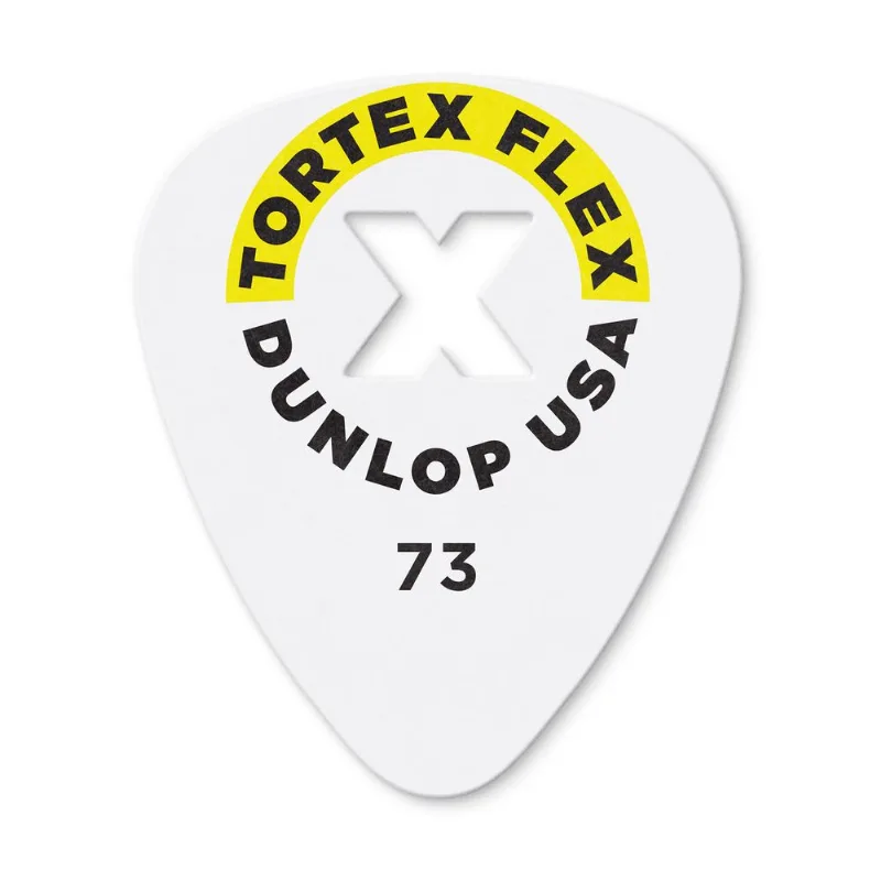 Palheta Dunlop Tortex Flex 0.73 mm – Pack c/12 (428XP073) PALHETA TORTEX FLEX X 0,73 MM PCT C/12 428XP073 DUNLOP