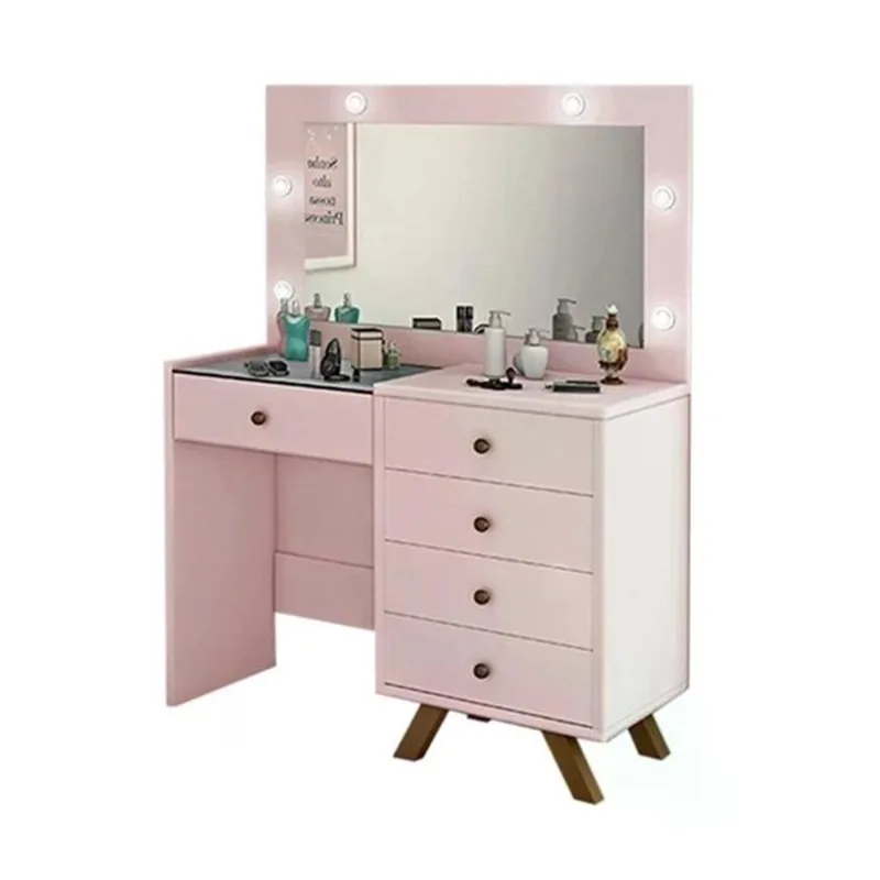 Penteadeira Escrivaninha Luna Rose Com Espelho LPA Milani Store