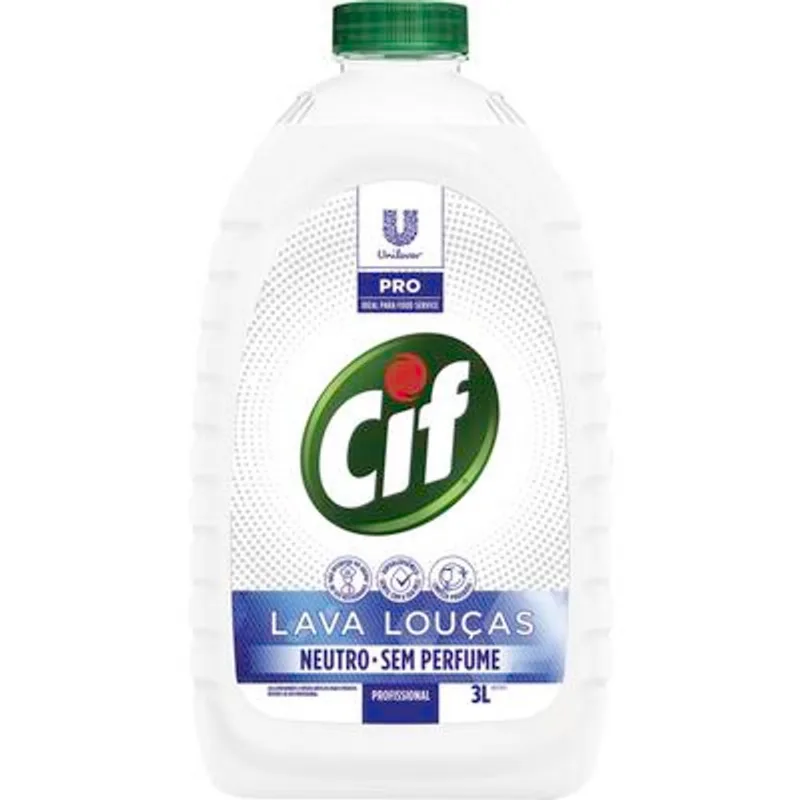 Lava Louças Líquido Cif Neutro 3L