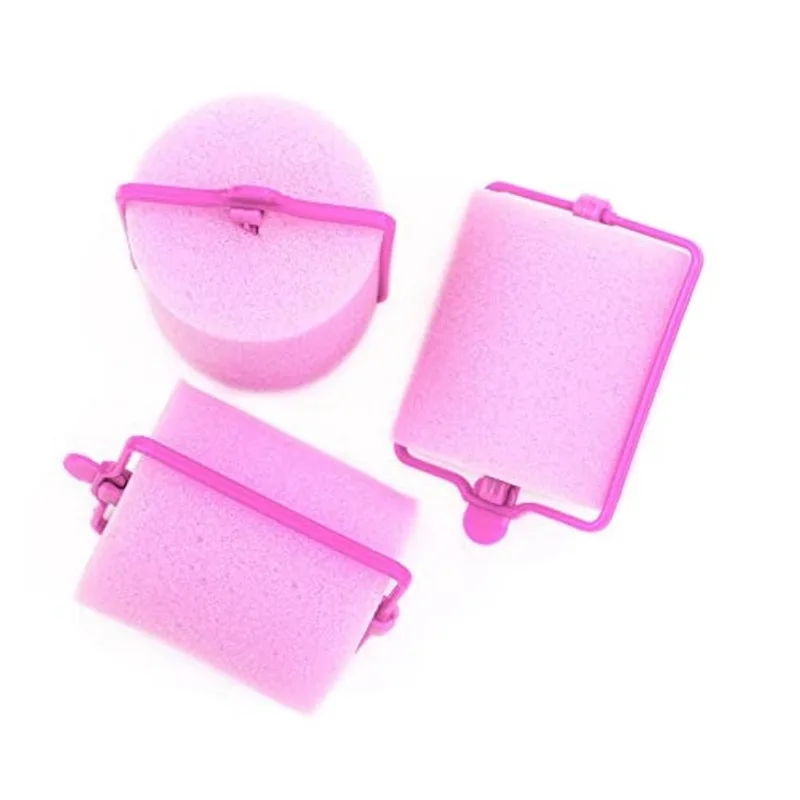 Rolos Cabelo Conair Espuma Rosa (9 pçs) com Saco