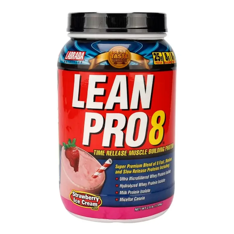 Lean Pro 8 3lb - Labrada Nutrition Lean Pro 8 3lb morango - Labrada Nutrition