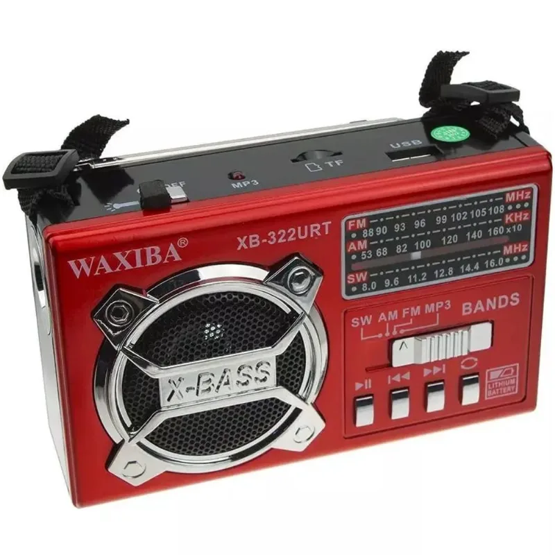 Caixa Som Retro Antiga com Lanterna Radio Am Fm Usb Aux Sd Som Antena Analógico 1062