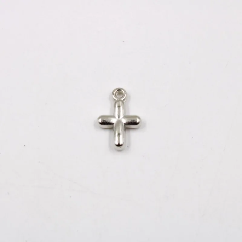 PINGENTE CRUZ LISA 17MM EM ABS COM 250GR 074 - Niquel