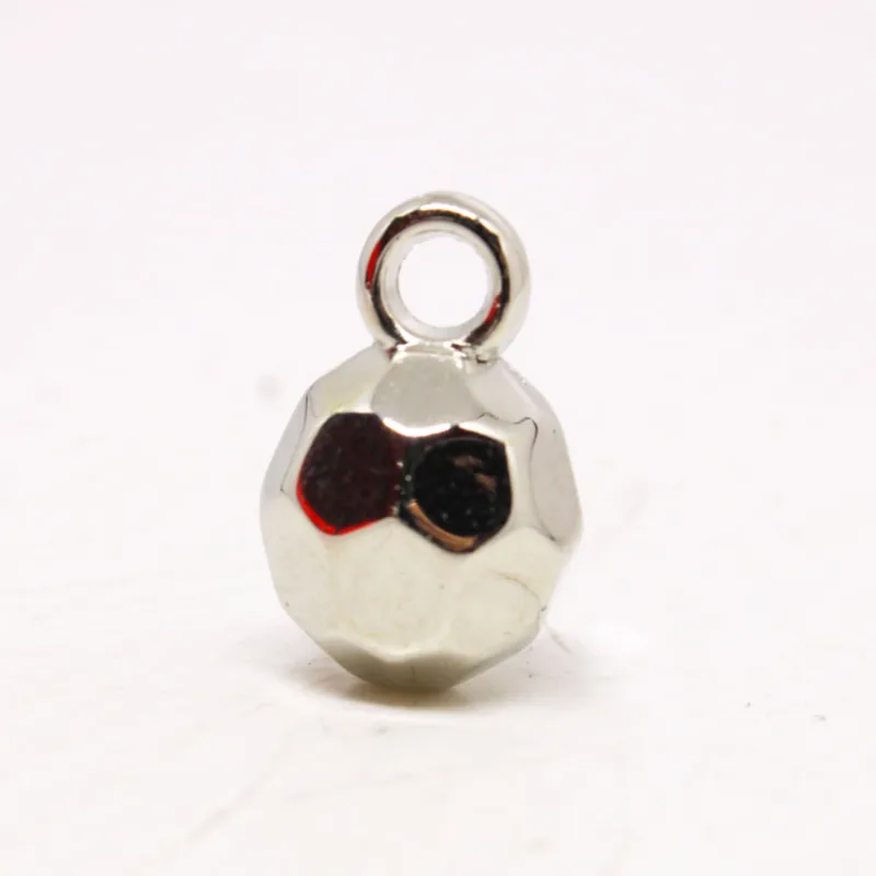 PINGENTE BOLA SEXTAVADA 11X08MM EM ABS COM 250GR 074 - Niquel