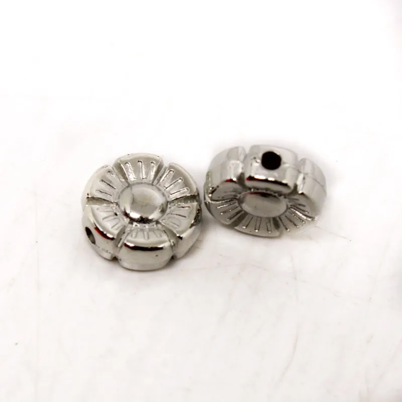 Entremeio Flor 10Mm Em Abs Com 250Gr 074 - Niquel
