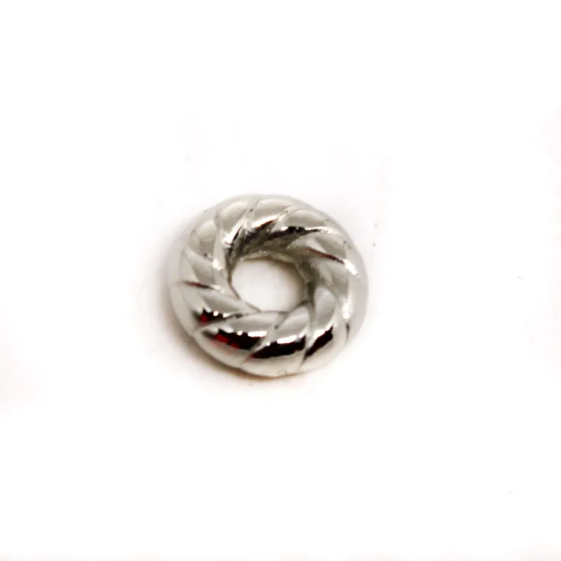 ARGOLA FRIZADA 08MM EM ABS COM 250GR 074 - Niquel