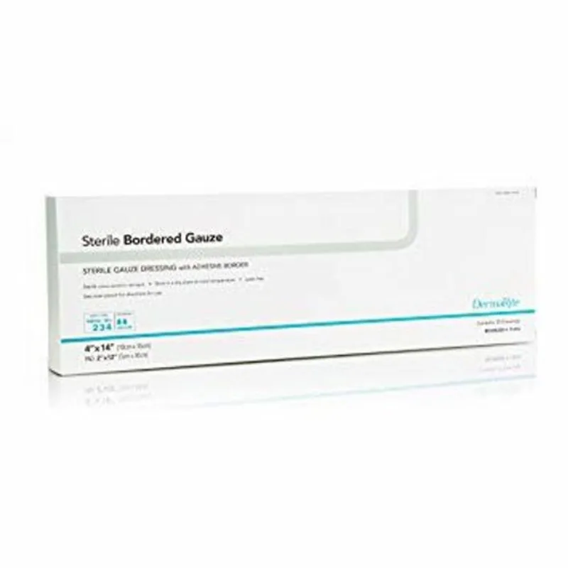 Curativo Adesivo Dermarite 4 X 14 Polegadas Gaze Retangle Branco Estéril 25 Contagem Por Dermarite
