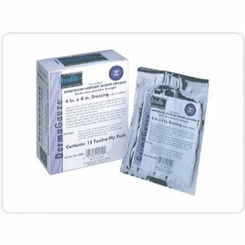 Curativo Impregnado Dermagauze 4 X 4 Polegadas Gaze Dermasyn Hydrogel Estéril 15 Unidades Da Dermarite (pacote Com 2)