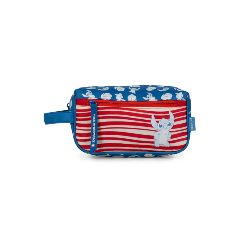 Nécessaire Viagem Escolar Feminina Stitch Happiness Azul - Bagaggio - Acessorios