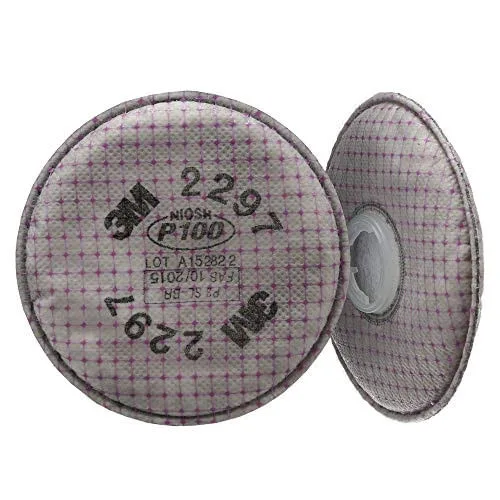 3M P100 Filtro de respirador avançado 2297, 1 par, ajuda a proteger contra partículas baseadas em óleo e não-óleo, alívio de vapor orgânico de nível i - 3M - Agro, Indústria E Comércio