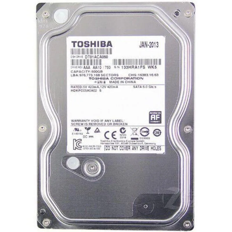 Disco Rígido Interno Toshiba 500gb Dt01aca050 6gbps