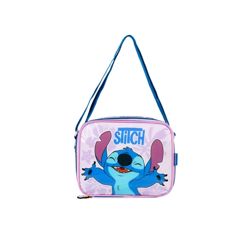 Lancheira Térmica Infantil Feminina Stitch Lilas - Disney - Escolar