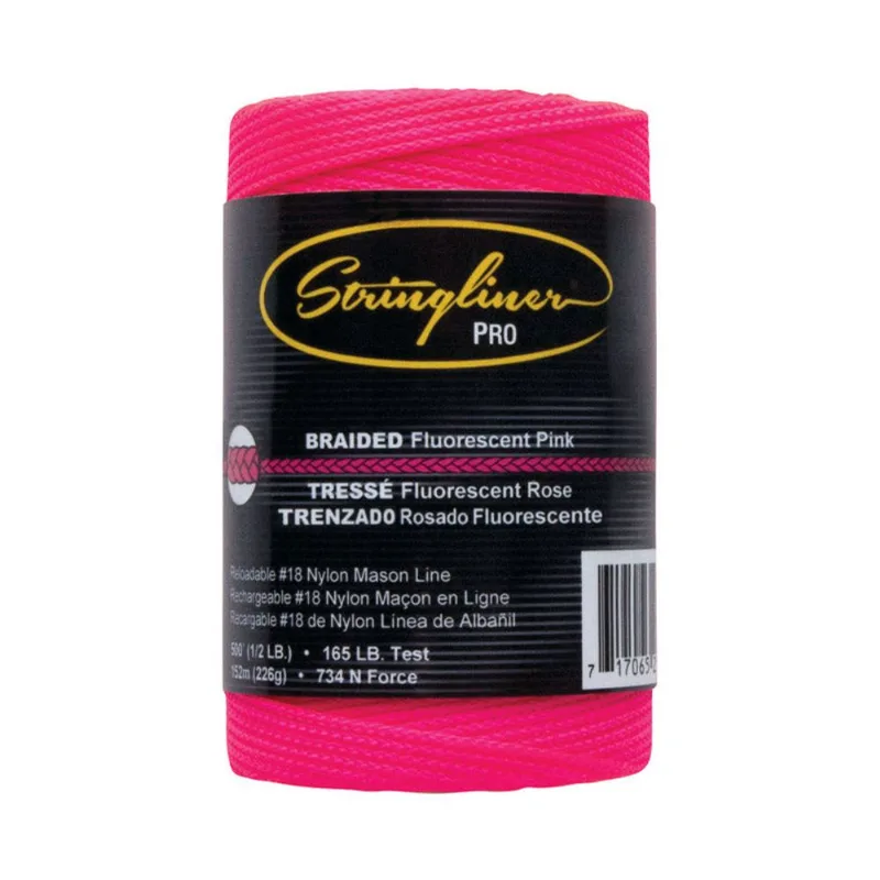 Chalk Line Refill Stringliner Rosa Trançado 152 M
