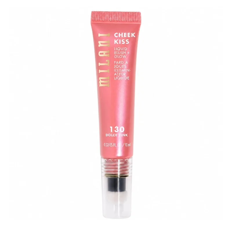 Milani Cheek Kiss Blush + Glow Dolce Pink 130 - Blush Líquido Iluminador