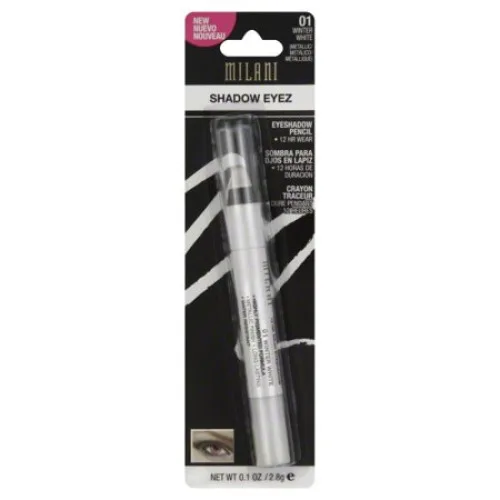 Milani Shadow Eyez Eyeshadow Pencil, 01 Winter White, 0.1 Oz - MILANI - Higiene E Beleza