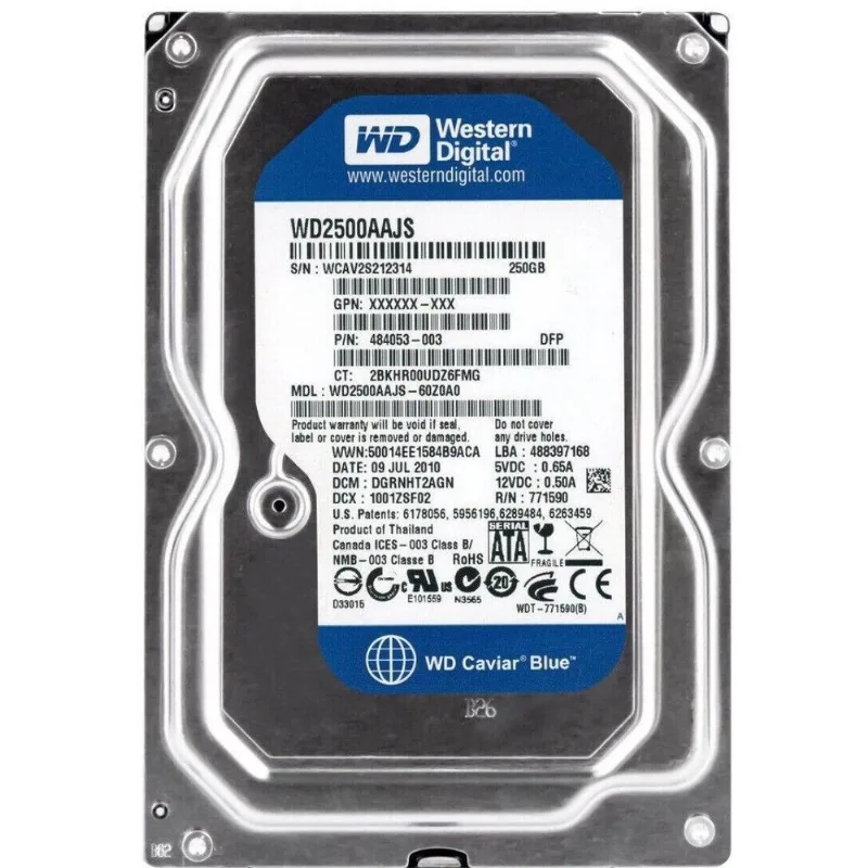 Hd Interno Sata Wd2500aajs 250gb 3.5 Caviar Se