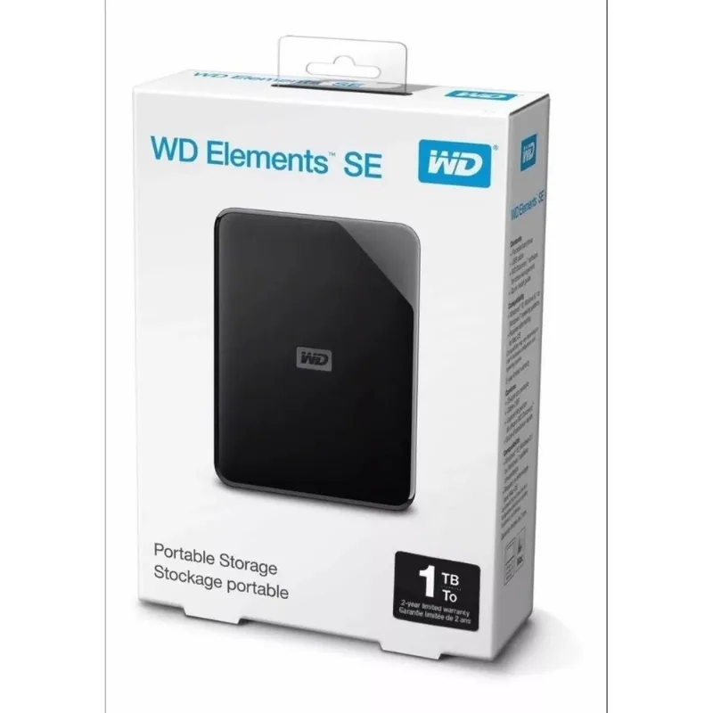 Hd Externo 1tb Portátil Western Digital Wd Elements SE USB 3