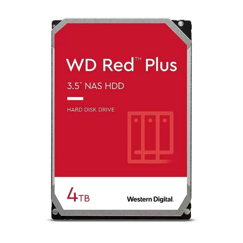 Hdd Wd Red Plus 4 Tb Nas Para Servidor 24x7 - Wd40efpx