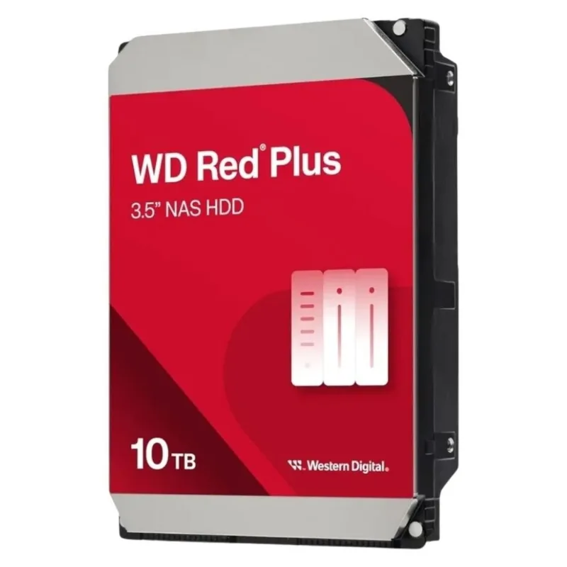 HD Para Servidor Western Digital WD Red Plus NAS 10TB 3.5" SATA III WD100EFGX (MP)