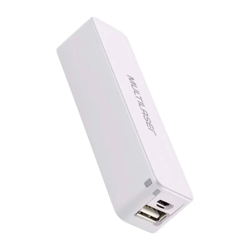 Power Bank Multilaser 2200 Mah Branco CB101