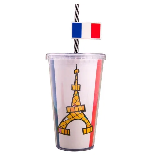 Copo Canudo C/ Acessorio Paris 23226 . - UATT - Bazar