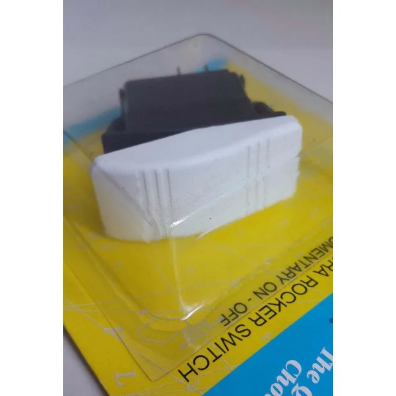 Botão / Interruptor Para Buzina 12v 20a Seachoice - Branco