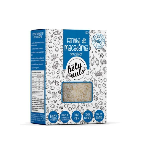 Farinha De Macadamia 150Gholy Nuts Vip Distribuidora - HOLY NUTS