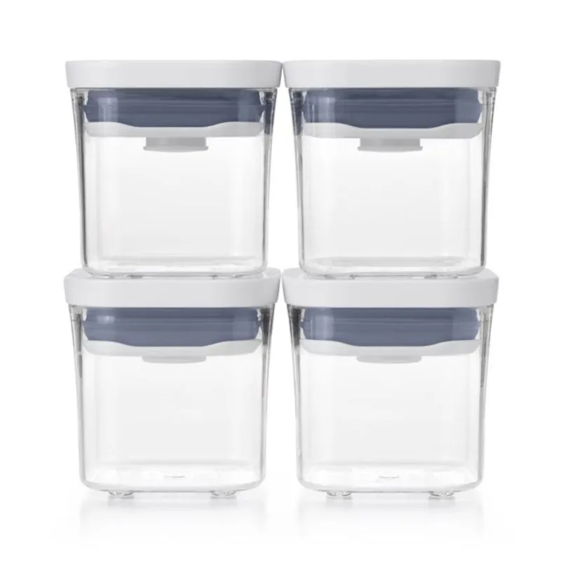 Conjunto com 4 Potes Quadrados Pop 2.0 OXO