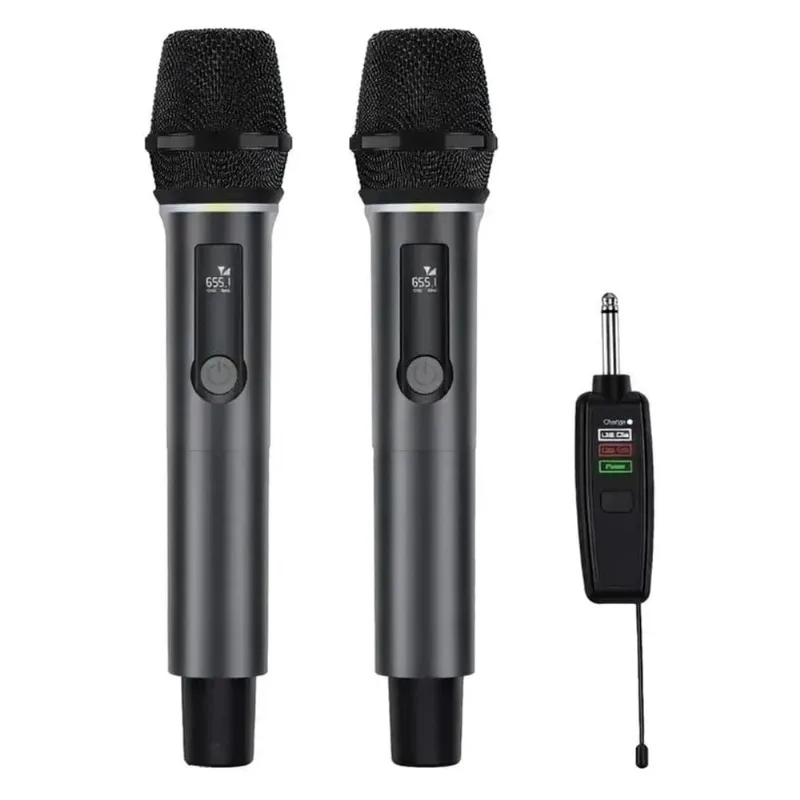 Kit 2 Microfone Sem Fio A'gold MCD51B (MP)