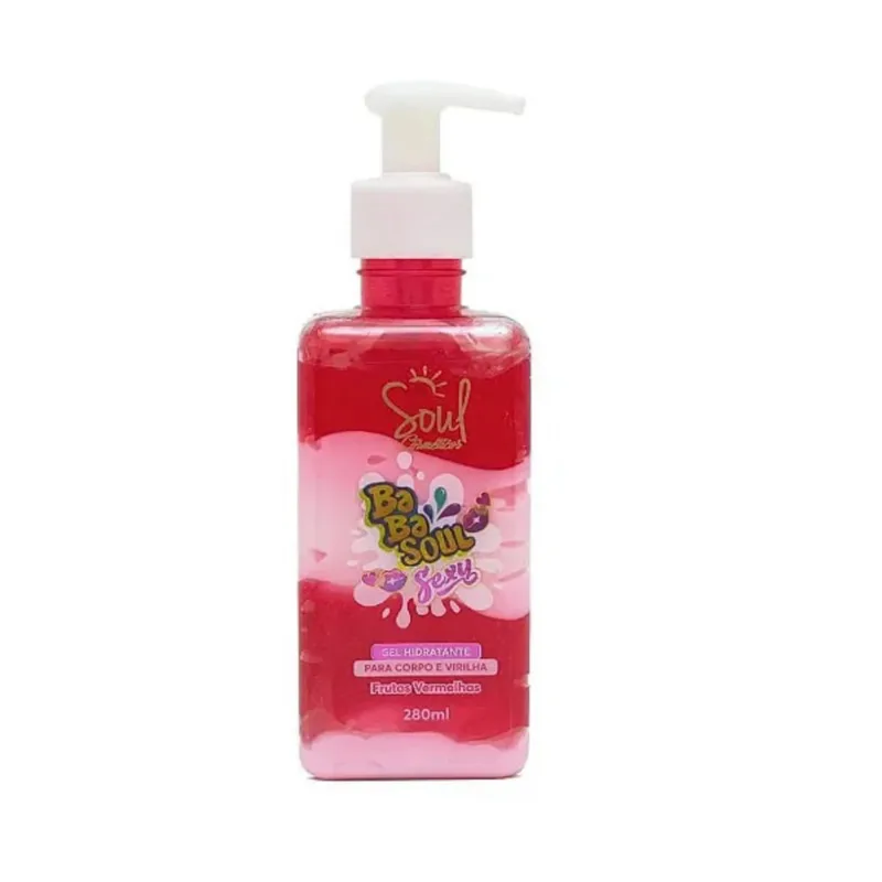 Gel Beijável Hidratante Babasoul Sexy Frutas Vermelhas Soul Cosméticos