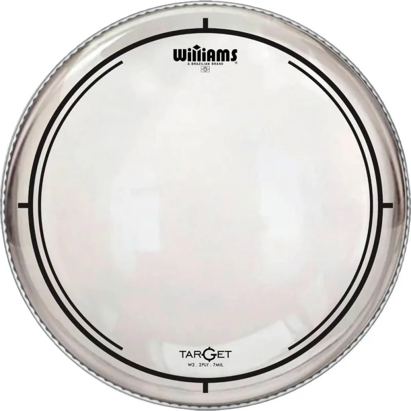 Pele para Bumbo Dupla 22 Clear Sustain Controlado Transparente Evan Williams - OUTRAS MARCAS - Instrumentos Musicais