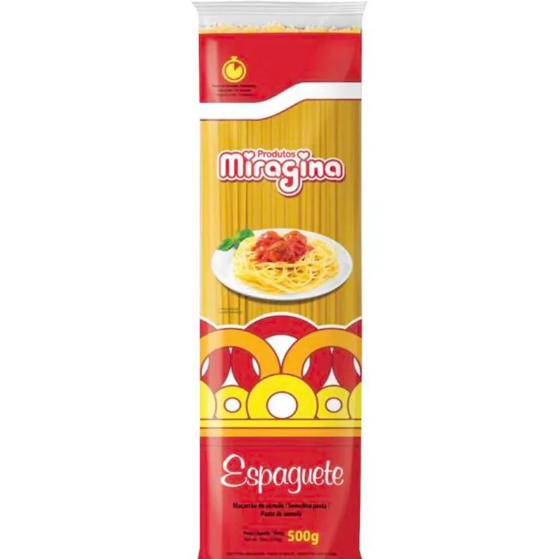 Macarrão de Sêmola Miragina Espaguete 500g