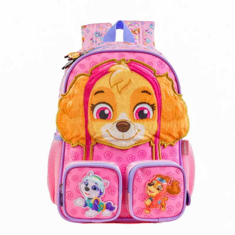 Mochila Escolar Feminina Infantil Patrulha Canina Skye Baby Rosa Claro U / Rosa claro