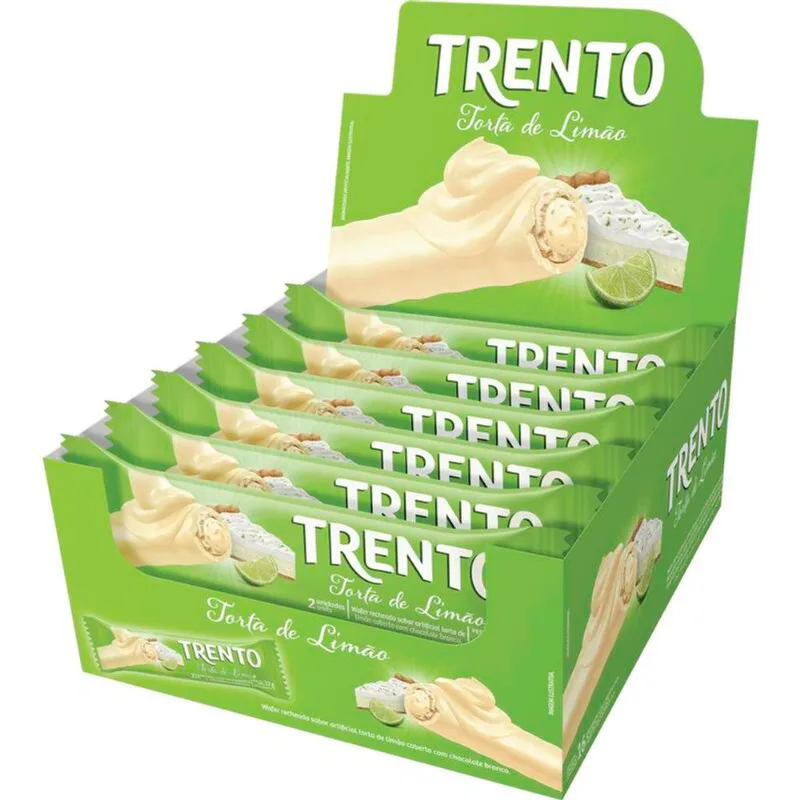 Biscoito Wafer Peccin Trento Limão 16x32g