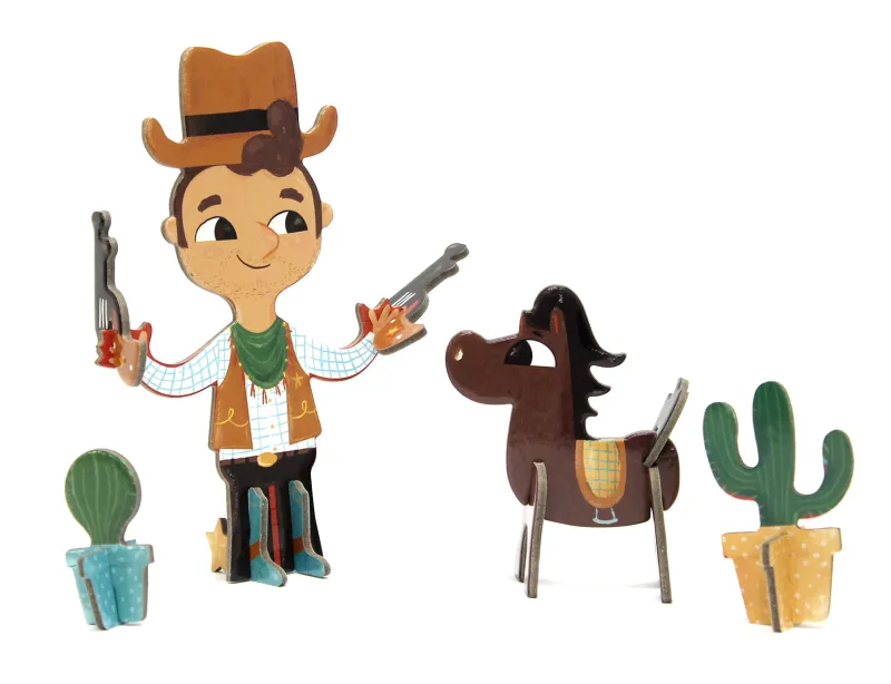 Personagens 3D Cowboy - Krooom