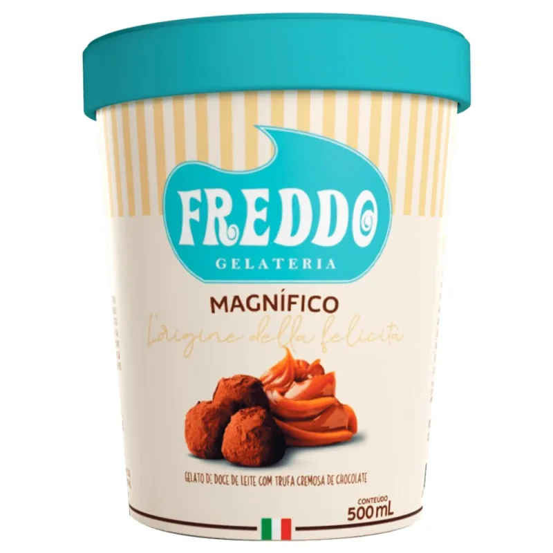 Sorvete Freddo Magnífico com Doce de Leite 500ml - Freddo - Sorvete