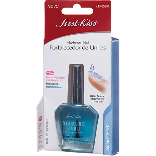 Fortalecedor De Unhas First Kiss Maximum Nail - FIRST KISS - Higiene E Beleza
