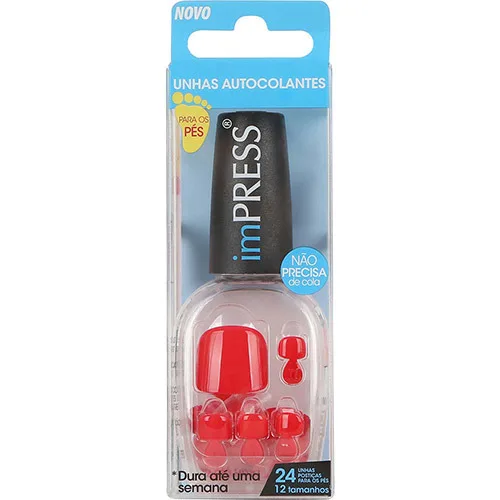 First Kiss R Bipt040br Unhas Autocolantes Pes Média - FIRST KISS - Papelaria