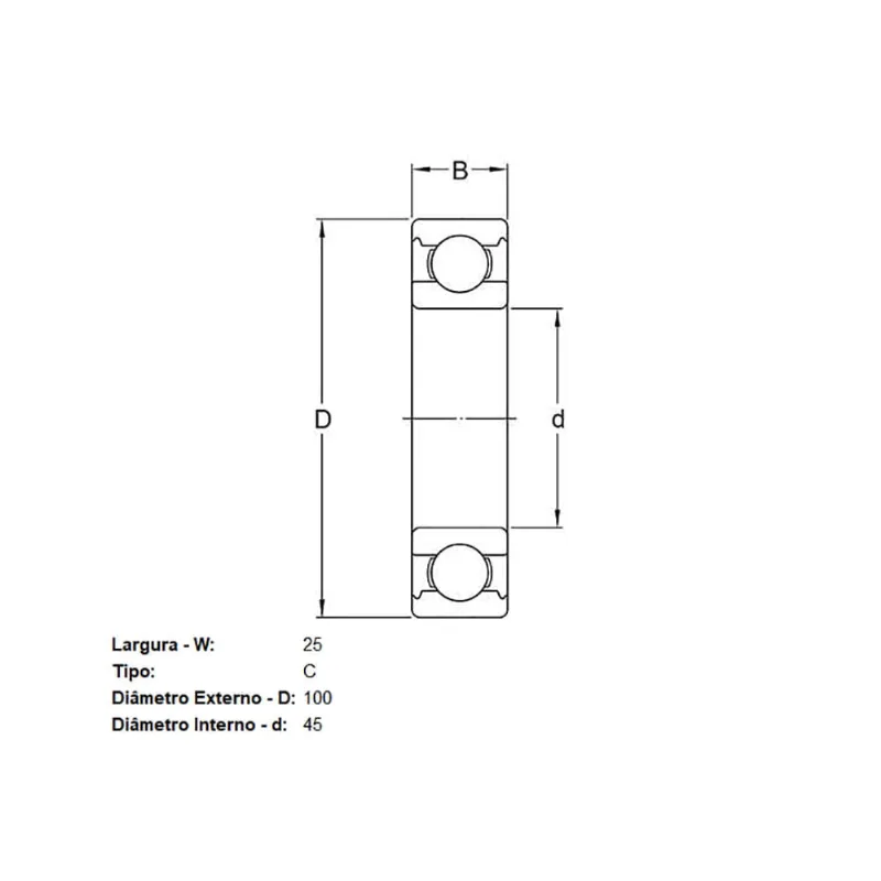 Rolamento Cambio Skf Qj309C2